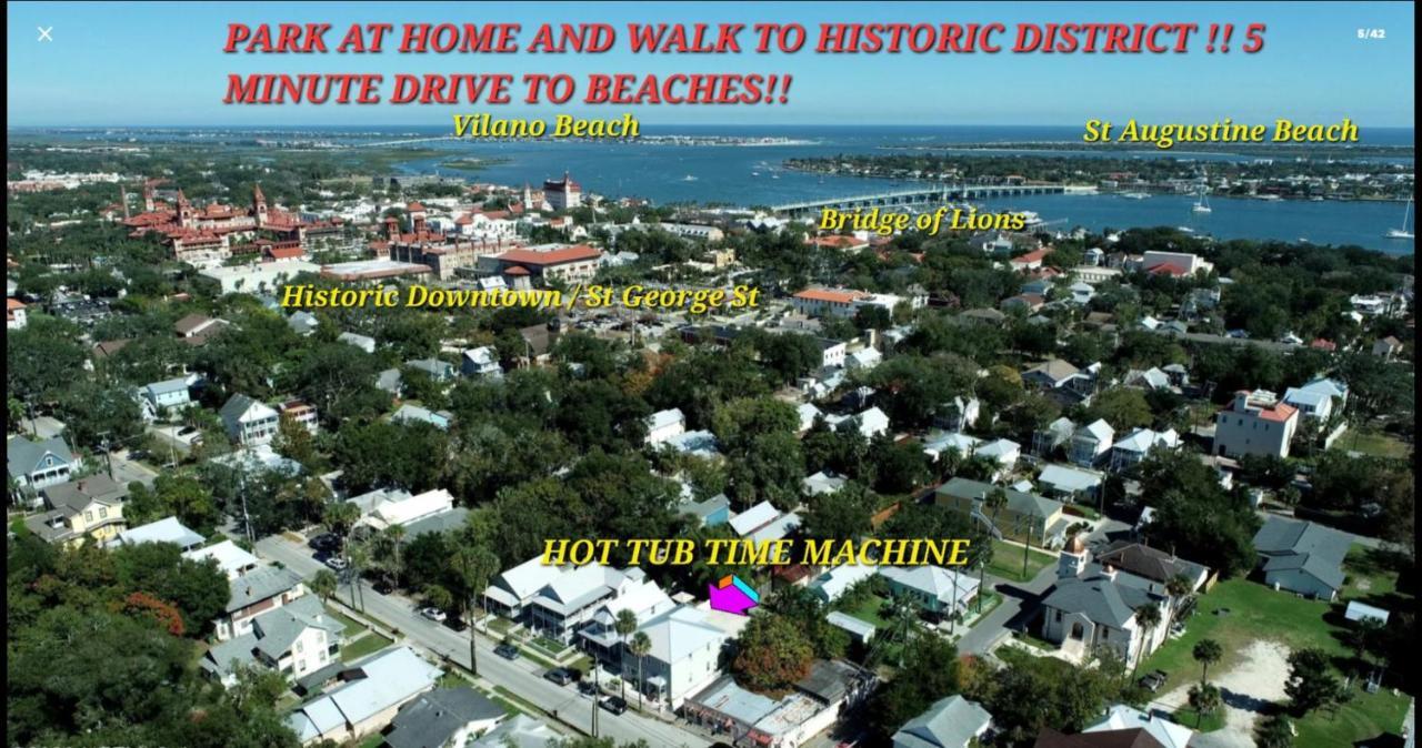 Hot Tub- 80'S Arcade- Pool Table- Historic Downtown- 7 Car Parking Villa St. Augustine Buitenkant foto